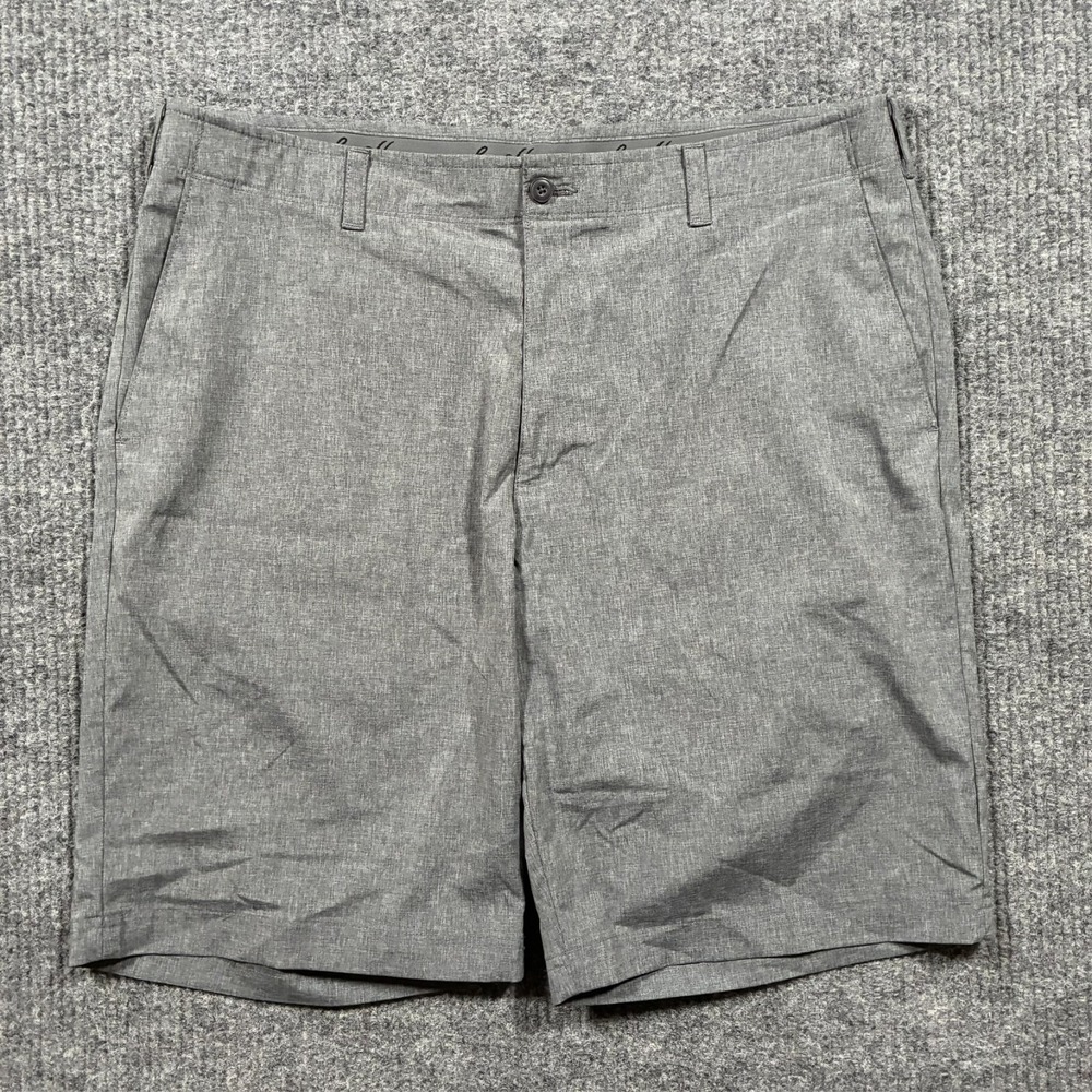 Ben Hogan Mens Golf Shorts Size 38 Gray Performance Stretch Flat Front Casual